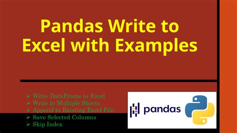 pandas write to excel